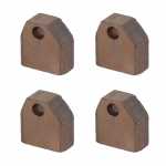 Jogo de escovas 12V 9.5 x 19 x 19.5 mm para motor de partida Delco 30MT / 35MT Hyster empilhadeiras