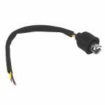 Soquete para lâmpada 69 com encaixe Ø 12.4mm com capa guarda-pó de borracha universal