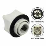 Soquete para lâmpada 2 polos com encaixe Ø 27mm universal