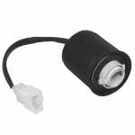 Soquete para lâmpada 1 polo com encaixe Ø 27mm com guarda-pó de borracha universal