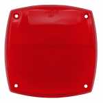 Lente vermelha lado direito/esquerdo para lanterna traseira quadrada universal