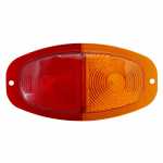 Lente bicolor lado esquerdo/direito para lanterna traseira canoinha universal para reboque