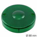 Lente para lanterna de posição verde com retrorrefletor Ø 88 mm Randon