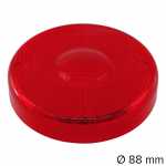 Lente para lanterna de posição vermelha com retrorrefletor Ø 88 mm Randon