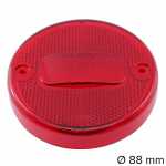 Lente para lanterna de posição vermelha com retrorrefletor Ø 88 mm lado esquerdo/direito Guerra