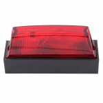 Lanterna delimitadora lateral retangular vermelha 80 mm x 25 mm lado esquerdo/direito universal
