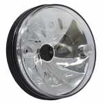 Lanterna de posição redonda com efeito rotacionado lente lisa lado esquerdo/direito universal