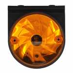 Lanterna de posição com efeito rotacionado lente lisa com suporte universal