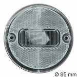 Lanterna de posição cristal redonda com retrorrefletor lado esquerdo/direito Guerra carrocerias