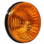Lanterna traseira âmbar metalizada redonda com parafuso externo Ø 125 mm Randon carrocerias
