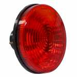 Lanterna traseira vermelha metalizada redonda com parafuso externo Ø 125 mm Randon carrocerias