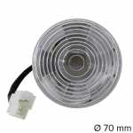 Lanterna traseira/dianteira com soquete 1 polo Ø 70 mm lado direito/esquerdo universal