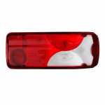 Lanterna traseira bicolor com lente de poliestireno sem vigia com conector lado direito Scania Série 5