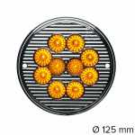 Lanterna traseira direcional redonda LED 24V Ø 125 mm lado direito/esquerdo universal