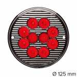 Lanterna traseira de posição redonda LED 24V Ø 125 mm lado direito/esquerdo universal