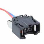 Chicote / conector 2 vias 2 terminais Junior Power Timer bico injetor Volkswagen VW Bora Crossfox Fox Gol G4 G5 Golf Jetta New Beetle Parati Polo Santana Saveiro G4 G5 Spacefox Voyage