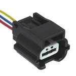 Chicote / conector / plug 3 vias fêmea para sensor de velocidade