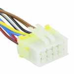 Chicote / conector 10 vias 10 terminais para botão / interruptor de vidro Ford Ford EcoSport 2003 até 2007 Fiesta 2002 até 2011