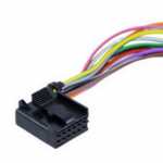 Chicote / conector 12 vias 12 terminais MQS Series para interruptor / botão de vidro Chevrolet GM Agile Astra Celta Corsa Meriva Prisma Zafira