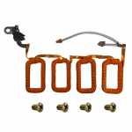 Bobina de campo c/ esc. e paraf. fix. sapatas 12V Indiel Prestolite M93 Renault Trafic (c/ giro horário) - aberta