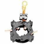 Porta-escovas 12V 6.4 x 8 x 11 mm para motor de partida Valeo Courier EcoSport Escort Fiesta Ka