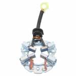 Porta-escovas 12V 5 x 10.6 x 12.5 mm para motor de partida Valeo Hyundai HB20 i20 i30 i40 ix20 ix35 Veloster KIA Cee'd Soul Sportage