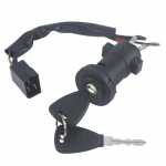 Cilindro com comutador de ignição (chave de partida) 3 terminais (pinos) com chicote adaptador curto 3 saídas Mercedes-Benz MB caminhão ônibus Marcopolo Volare