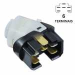 Comutador de ignição 6 terminais (pinos) Volkswagen VW Gol 2.0 Mi GLS G2 (Bola/Bolinha) Golf MK3 Passat Polo (com aviso sonoro)