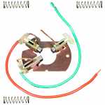 Porta-escovas 12V 4.5 x 6 x 10.5 mm para motor de limpador de para-brisa dianteiro Bosch de 2 velocidades