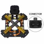 Porta-escovas 12V 6.5 x 8 x 17 mm para motor eletroventilador Fiat Duna Palio Siena Uno Ford Escort Fiesta Focus Peugeot 205 306 405 Renault Kangoo Scénic (s/ supressor de ruído) - kit