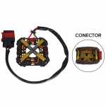 Porta-escovas 12V 6.5 x 8 x 17 mm para motor eletroventilador Fiat Ford Peugeot Renault - kit