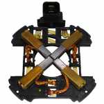 Porta-escovas 12V 6.5 x 8 x 17 mm para motor eletroventilador Peugeot 405