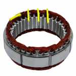 Estator 12V 55A Bosch Ford Escort Volskwagen Gol