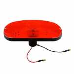 Lanterna traseira oval vermelha com lâmpada 12V 21/5W para retroescavadeira Case trator Valmet