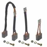 Jogo de escovas 12V 8.8 x 19 x 22 mm para motor de partida Wapsa Perkins Ford Massey Ferguson Volkswagen (comprimento médio)