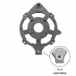 Mancal dianteiro (motriz) do alternador Bosch HD1 Ford Cargo ônibus Mafersa Volkswagen caminhão 16180 16210 ônibus B16180 B16210 (furo com rosca)