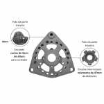 Mancal dianteiro (motriz) do alternador Bosch K1 Agrale Case CBT Komatsu Massey Ferguson Mercedes-Benz Müller Toyota  - capa