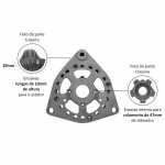 Mancal dianteiro (motriz) do alternador Bosch K1 Mercedes-Benz caminhões e ônibus - capa