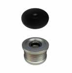 Polia com sistema roda-livre do alternador Nissan Qashqai Sentra Tiida Versa X-Trail - kit