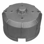 Mancal traseiro (coletor) com bucha do motor de partida Bosch JF Agrale Case Ford Komatsu Massey Ferguson Mercedes-Benz Valmet Volkswagen - vista frontal