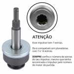 Impulsor 21 dentes Delco 29MT (com 7 estrias) Mercedes-Benz Accelo Atego Atron Axor