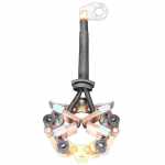 Porta-escovas 12V 4.5 x 14 x 17 mm para motor de partida Lucas Indiel M74DD / M74R Chevrolet GM Corsa Ford Fiesta Volkswagen Gol